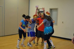 At BAAAZK's first-ever "Dodging for Rhinos" event, teams have plenty of spirit.