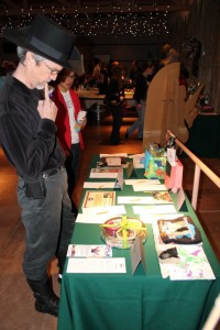 FTH attendees scan the silent auction tables.